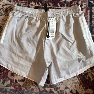 adidas Team Light Grey/White Women's Soccer Shorts